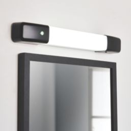 Spa  Single Voltage LED Shaver Light Black 10W 1000lm