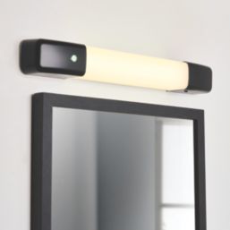 Spa  Single Voltage LED Shaver Light Black 10W 1000lm