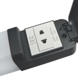 Spa  Single Voltage LED Shaver Light Black 10W 1000lm