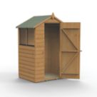 Forest  4' x 3' (Nominal) Apex Shiplap T&G Timber Shed with Assembly