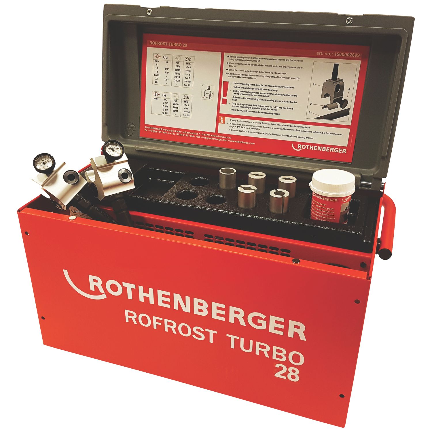 Rothenberger Rofrost Turbo 28 Electric Pipe Freezer 8-28mm 220-230V (202HH)