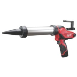 Milwaukee M12 PCG/400A-201B 12V 1 x 2.0Ah Li-Ion RedLithium  Cordless Sub-Compact Aluminium Tube Caulking Gun