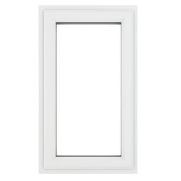 Crystal  Left-Hand Opening Clear Double-Glazed Casement White uPVC Window 610mm x 965mm