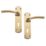 Designer Levers Goodrich Fire Rated Lever Lock Door Handle Pair Antique Brass