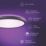 Calex Halo RGB & White LED Smart Ceiling Light Black 22W 1500lm
