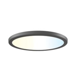 Calex Halo RGB & White LED Smart Ceiling Light Black 22W 1500lm