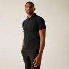 Regatta 50/50 Pique Polo Shirt Black - 800 X Small 36.2" Chest