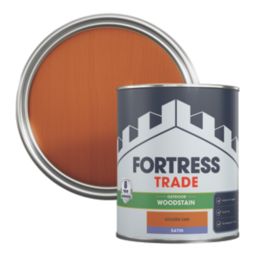 Fortress Trade 750ml Golden Oak Satin Water-Based Exterior Wood Stain