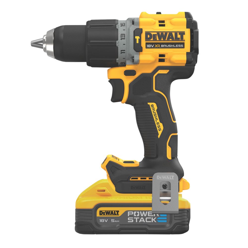 DeWalt DCD805H2T GB 18V 2 x 5.0Ah Li Ion PowerStack Brushless Cordless Combi Drill Screwfix