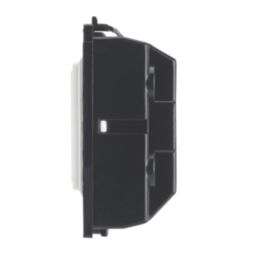 Contactum  13A Modular Fused Spur Brushed Steel with White Inserts