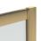 ETAL  Framed Offset Quadrant Shower Enclosure & Tray LH Brushed Brass 1180mm x 880mm x 1940mm