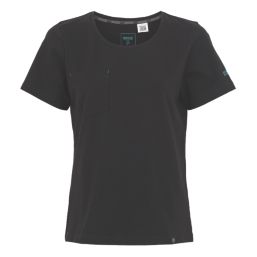 Regatta Ada Short Sleeve Womens Cotton Stretch T-Shirt Black Size 12