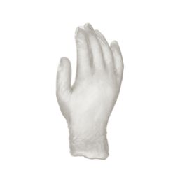 Site  Vinyl Powder-Free Disposable Gloves White Small 100 Pack