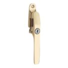 Smith & Locke Reversible Modern Lockable Casement Fastener Polished Brass