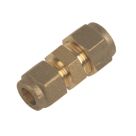 Flomasta  Brass Compression Equal Coupler 8mm