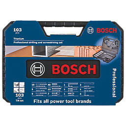 Bosch  Multi-Material Drilling & Screwdriving Set 103 Pieces