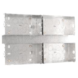 British General  4 x 2-Gang Surface Pattress  Mounting Box 47mm