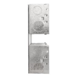 British General  4 x 2-Gang Surface Pattress  Mounting Box 47mm