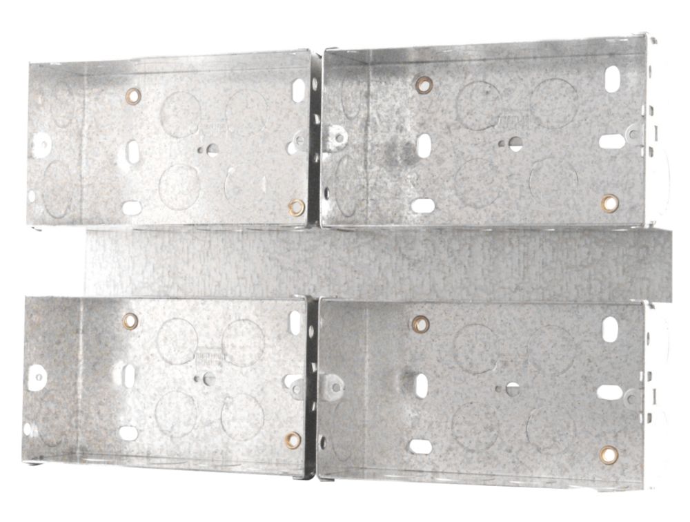 British General  4 x 2-Gang Surface Pattress  Mounting Box 47mm