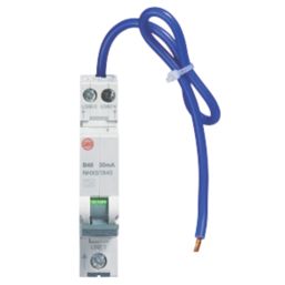 Wylex  40A 30mA Type A DP B Curve  Bidirectional Mini RCBO