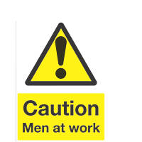 "Caution Men At Work" Sign 300 x 500mm