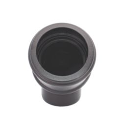 FloPlast  Push-Fit 135° Single Socket Bend (Socket/Spigot) Black 110mm