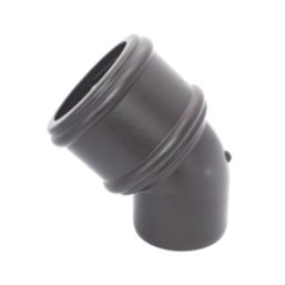 FloPlast  Push-Fit 135° Single Socket Bend (Socket/Spigot) Black 110mm