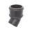 FloPlast  Push-Fit 135° Single Socket Bend (Socket/Spigot) Black 110mm