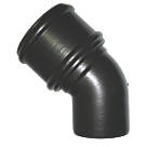 FloPlast  Push-Fit 135° Single Socket Bend (Socket/Spigot) Black 110mm
