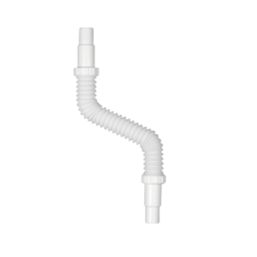 Euroflo Push-Fit Flexible Waste Pipe Long White 40mm x 460-1500mm