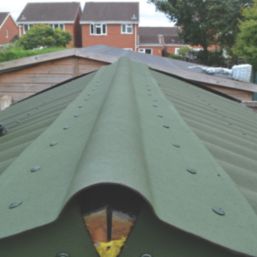 Onduline Green Corrugated Bitumen Ridge Piece 1000mm x 420mm