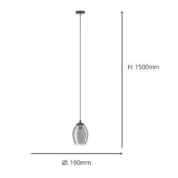 Eglo Estanys Pendant Light Nickel