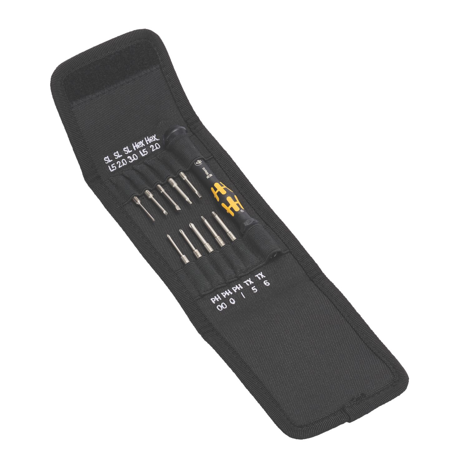 Wera Kraftform Kompakt Micro (11/1) Mixed Interchangeable ESD Screwdriver Set 11 Pieces (203HF)