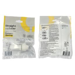 Flomasta  Plastic Push-Fit Reducing Coupler F 15mm x M 22mm
