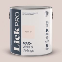 LickPro Max+ 2.5Ltr Pink 07 Eggshell Emulsion  Paint