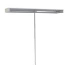 Spacepro  Shelf & Hanger Bar Dove Grey 2400-2800mm x 108mm