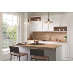Wilsonart Clear Beech Oak Matt Brown Wood Effect Laminate Worktop 4100mm x 600mm x 38mm
