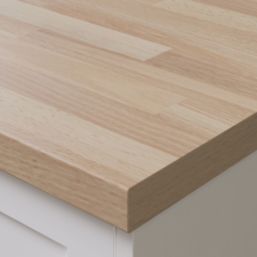 Wilsonart Clear Beech Oak Matt Brown Wood Effect Laminate Worktop 4100mm x 600mm x 38mm