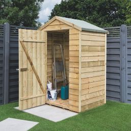 Rowlinson  4' x 3' (Nominal) Apex Overlap Timber Shed