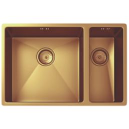 ETAL Elite 1.5 Bowl Stainless Steel Kitchen Sink Copper 670mm x 440mm