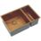 ETAL Elite 1.5 Bowl Stainless Steel Kitchen Sink Copper 670mm x 440mm