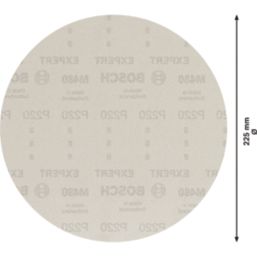 Bosch Expert M480 220 Grit Mesh Plaster & Drywall Sanding Nets 225mm 25 Pack