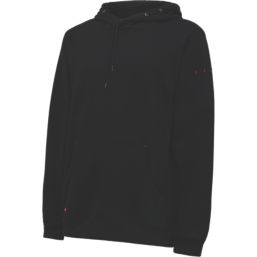 Hard Yakka Brushed Fleece Hoodie Black Small 36" Chest
