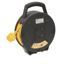 Stanley 13A 4-Gang 15m  Cable Reel + 2.1A 2-Outlet Type A USB Charger 240V