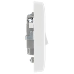 British General  13A Switched Fused Spur & Flex Outlet  White