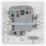 British General  13A Switched Fused Spur & Flex Outlet  White