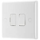 British General  13A Switched Fused Spur & Flex Outlet  White