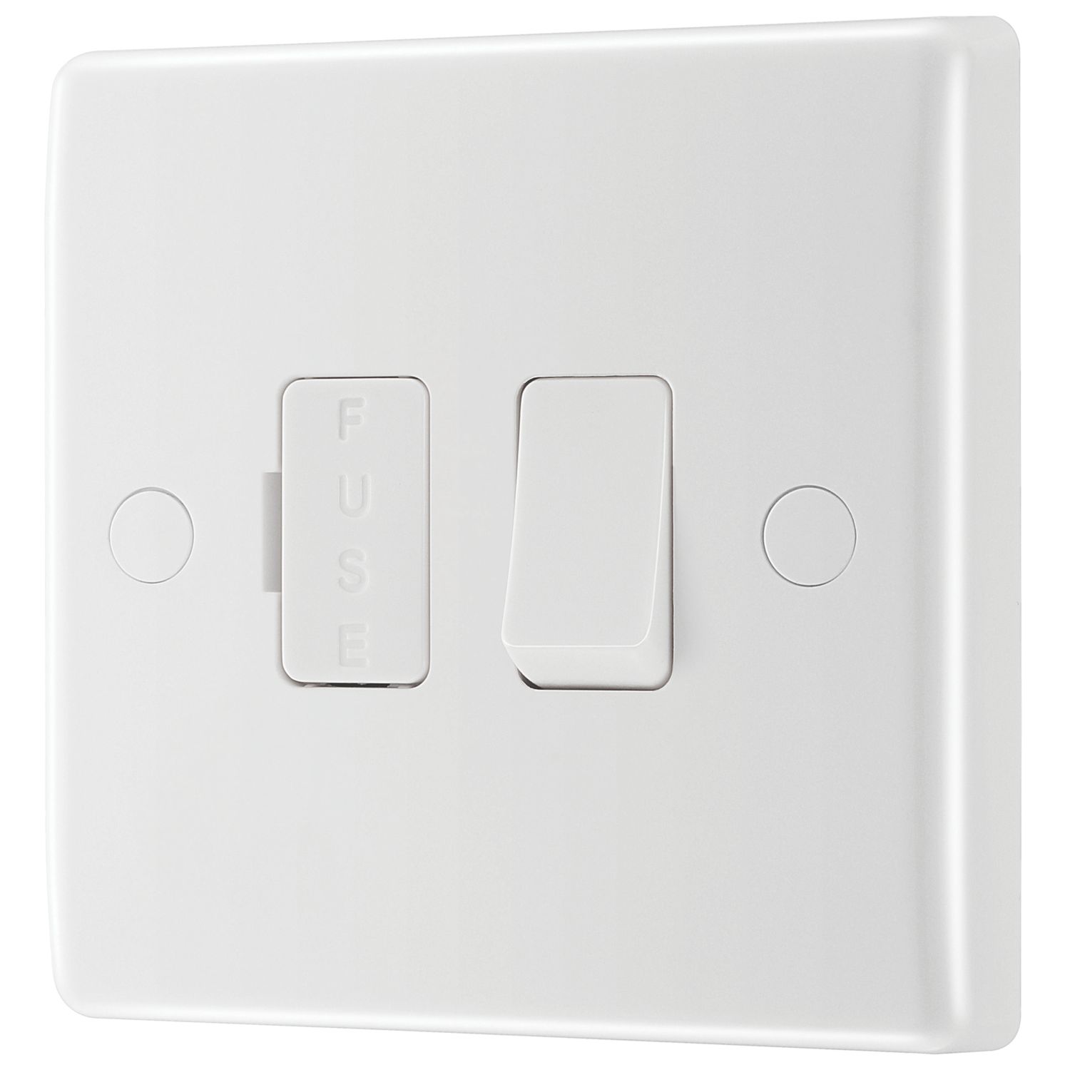 British General 13A Switched Fused Spur & Flex Outlet White (203XF)
