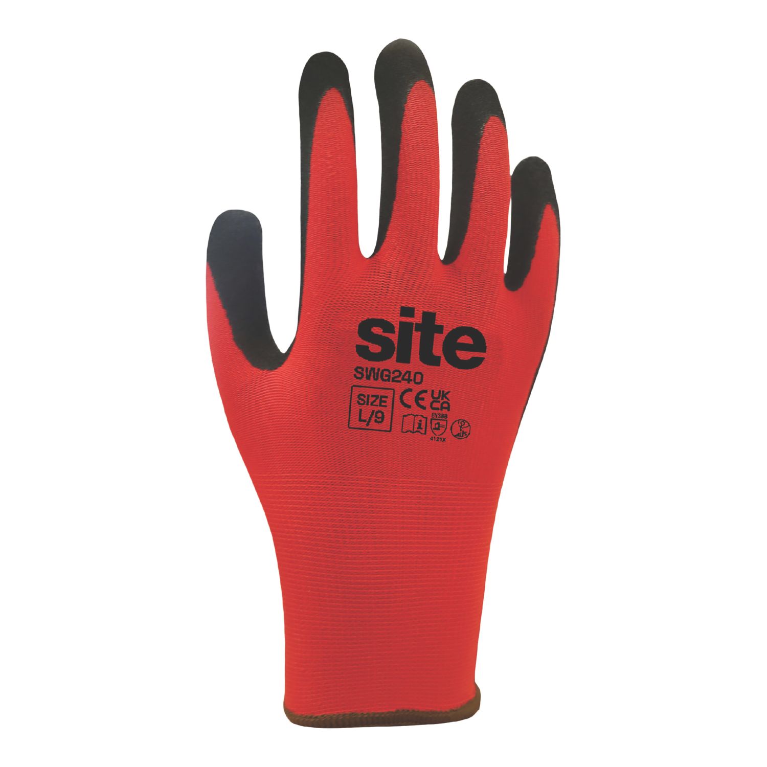 Site SWG240 Gloves Red / Black Large 10 Pack (203YW)