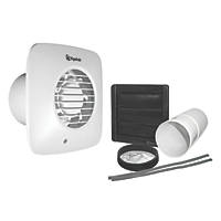 Xpelair DX100TS 100mm Axial Bathroom Extractor Fan with Timer White 220-240V